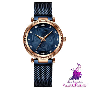 Mesh Diamond Inlaid Women’s Watch