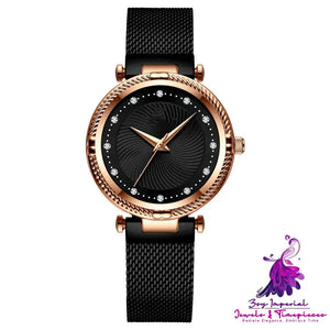 Mesh Diamond Inlaid Women’s Watch