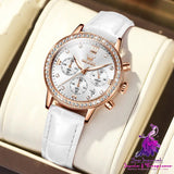 Diamond Inlaid Women’s Multi-function Watch