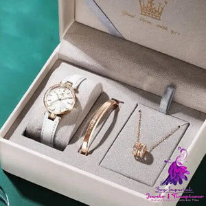 Diamond Inlaid Women’s Multi-function Watch