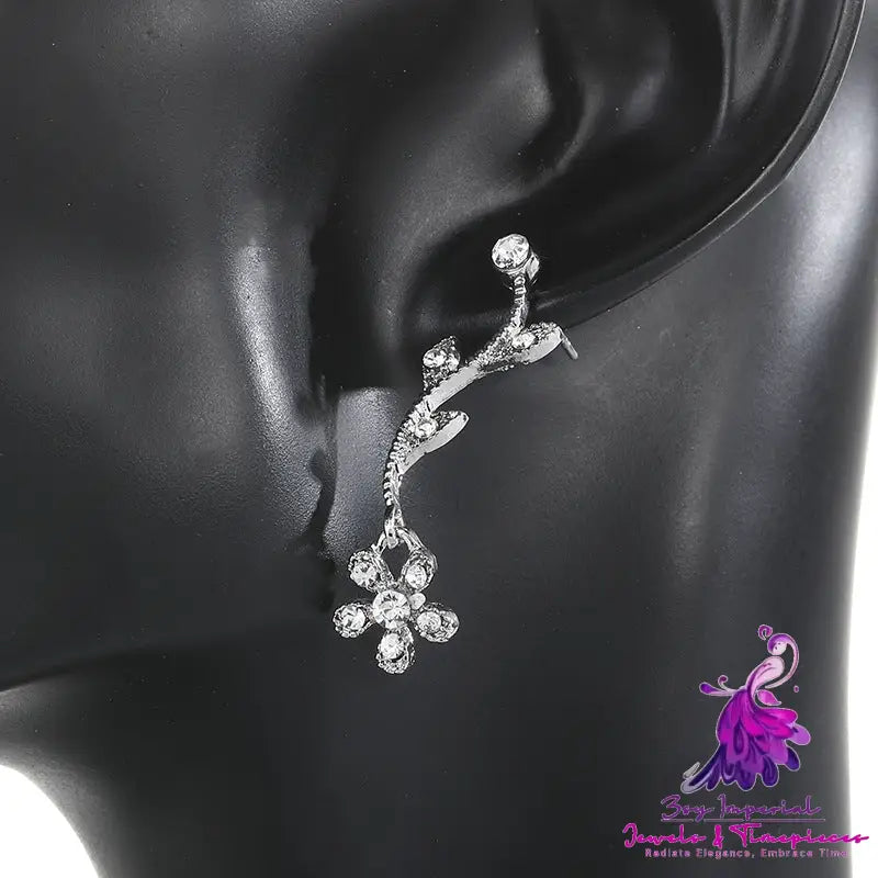 Diamond Leaf Long Necklace