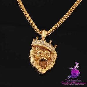 Diamond Lion Luminous Pendant