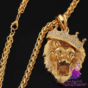 Diamond Lion Luminous Pendant