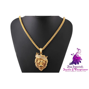 Diamond Lion Luminous Pendant