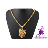 Diamond Lion Luminous Pendant