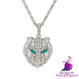 Leopard Head Platinum Necklace