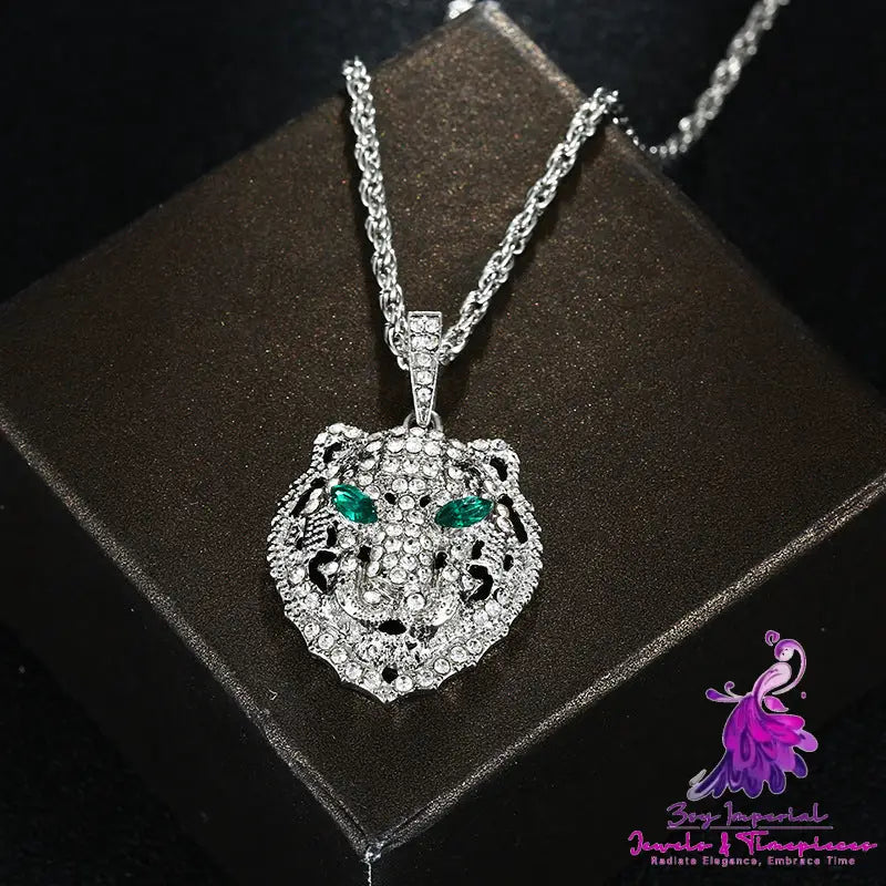 Leopard Head Platinum Necklace