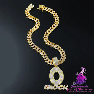 Hip Hop O Letter Necklace