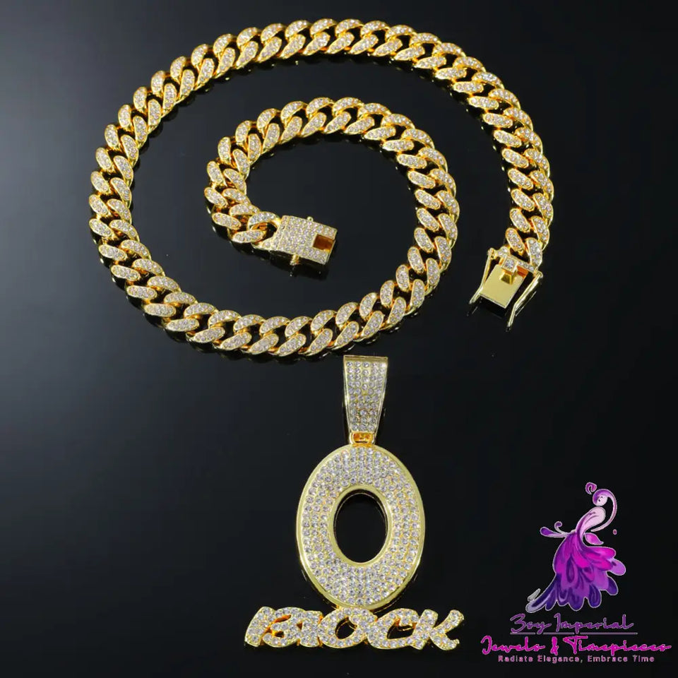 Hip Hop O Letter Necklace