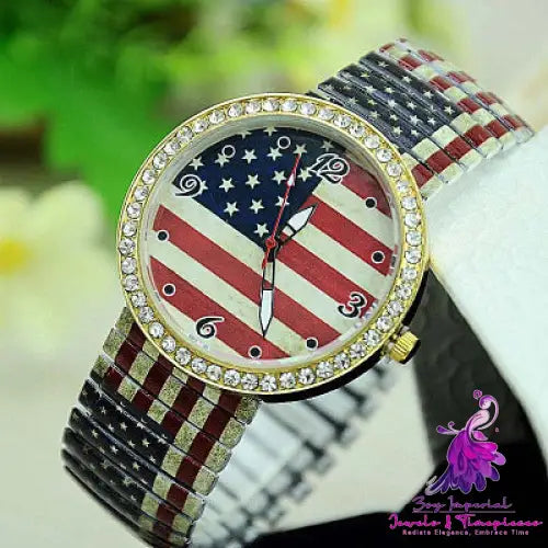 Ladies Diamond Print Watch