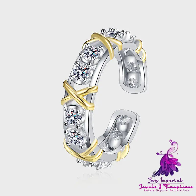 Fashion Sterling Silver Diamond Ring