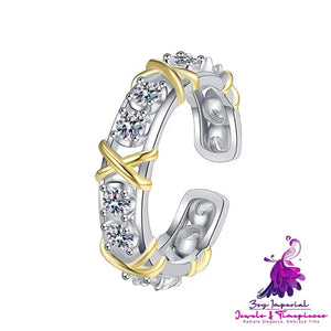 Fashion Sterling Silver Diamond Ring