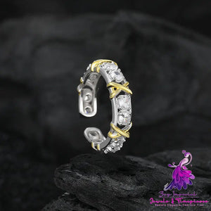 Fashion Sterling Silver Diamond Ring