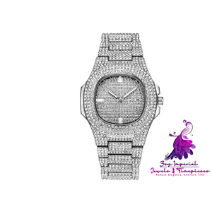 Luxury Brand Diamond Men’s Watch