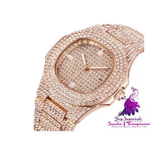 Luxury Brand Diamond Men’s Watch