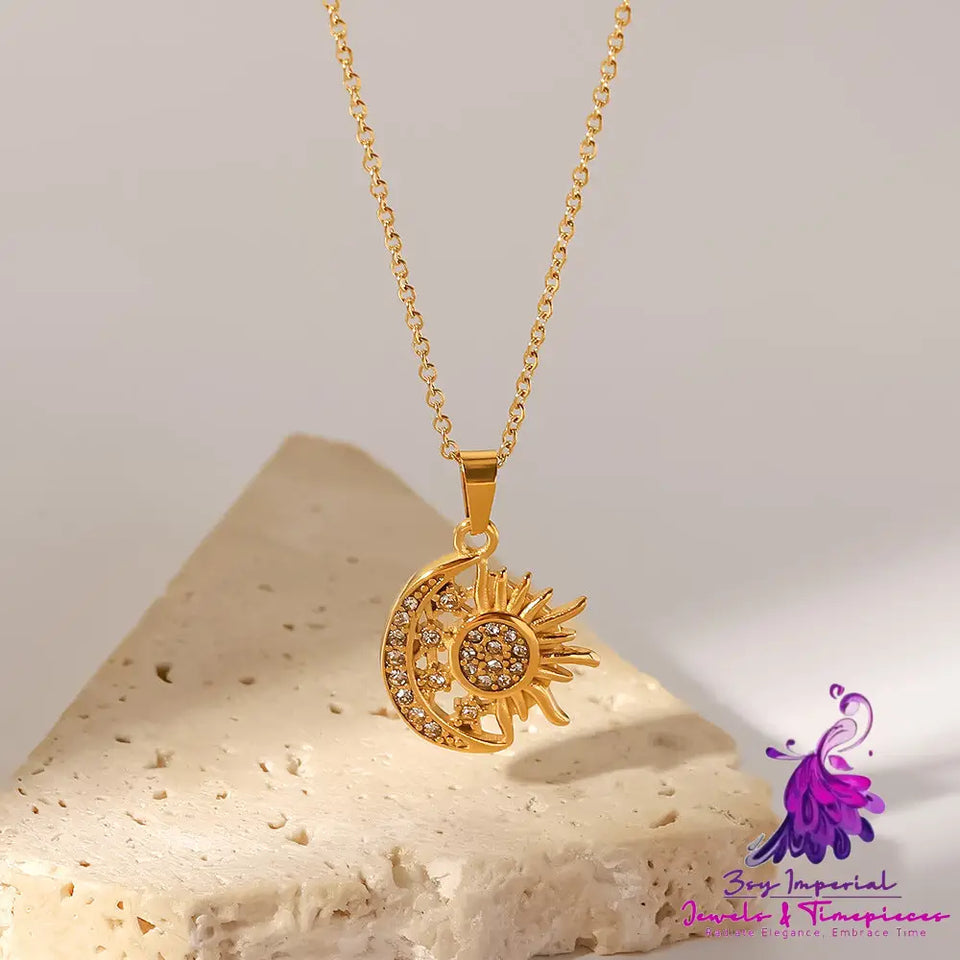 Diamond Too Bright Moon Pendant