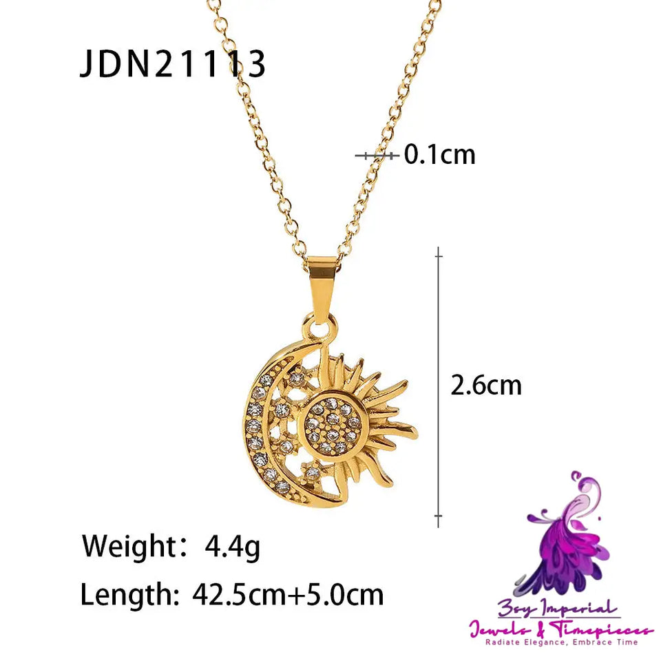 Diamond Too Bright Moon Pendant