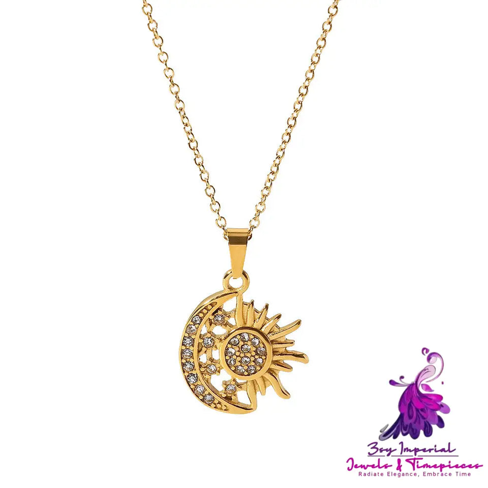 Diamond Too Bright Moon Pendant