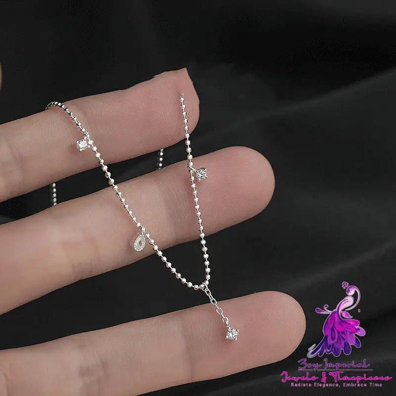 Round Bead Diamond Necklace