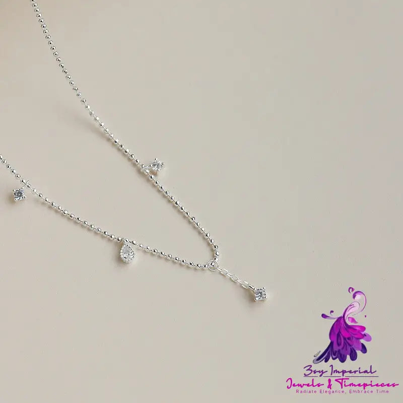 Round Bead Diamond Necklace