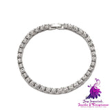 Diamond Single Row Cuban Bracelet