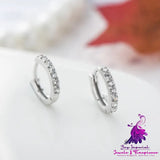 Sterling Silver Diamond Earrings