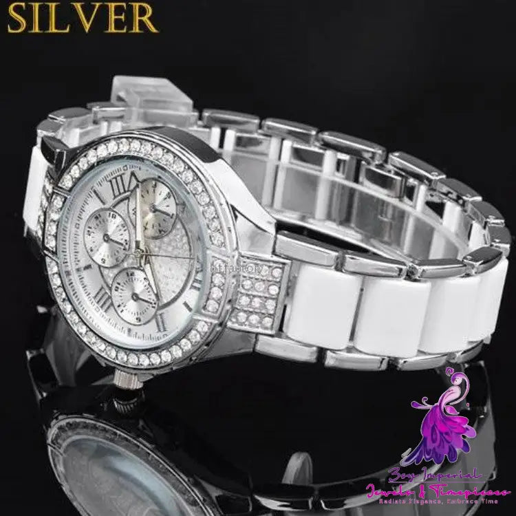 Diamond Steel Strap Fashion Quartz Watch