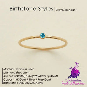 Stainless Steel Ring Female Simple Niche Diamond-studded