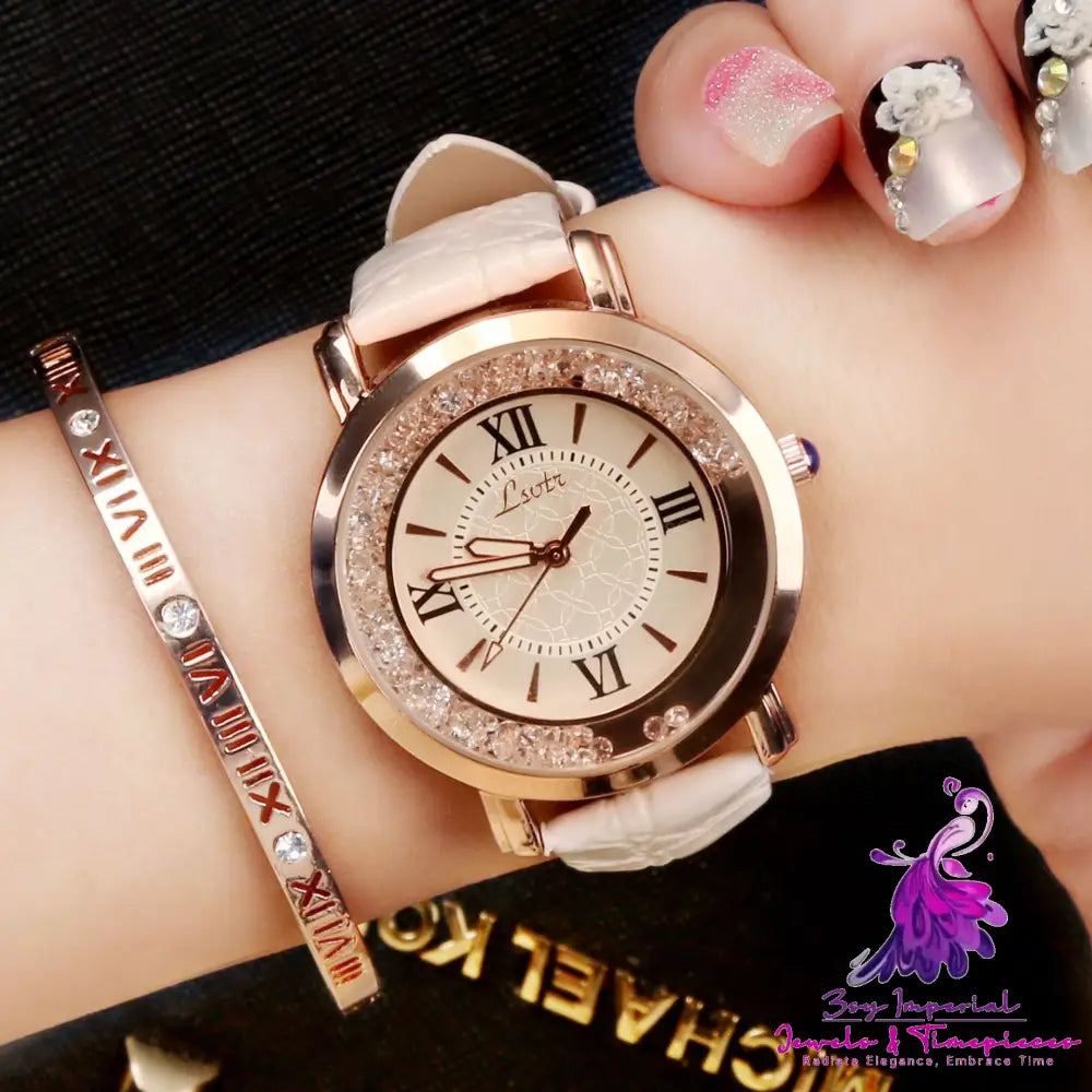 Flowing Water Diamond Ladies Watch