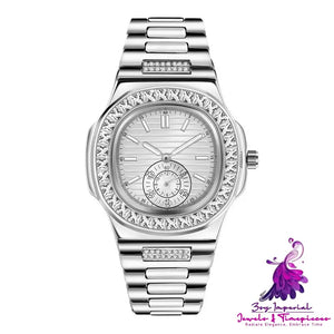 Fashion Alloy Diamond Men’s Watch