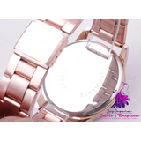 Steel Strip Diamond Quartz Watch