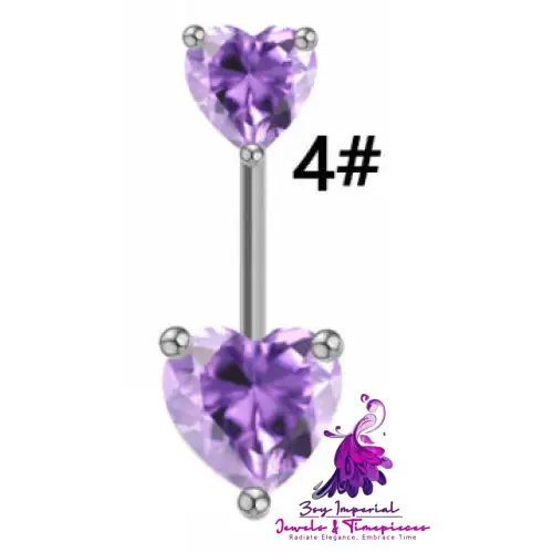 Light Purple Set Devil Heart Diamonds