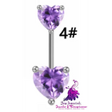 Light Purple Set Devil Heart Diamonds