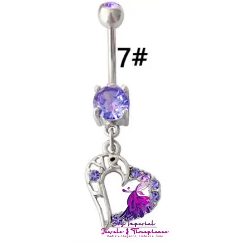 Light Purple Set Devil Heart Diamonds