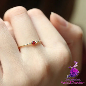 Ruby & Diamonds Gold Wedding Ring