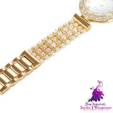 Fashion Pearl Quartz Women’s Watch with Diamonds