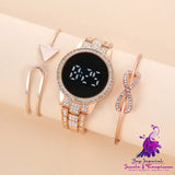 LED Touch Screen Watch with Diamonds