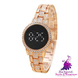 LED Touch Screen Watch with Diamonds