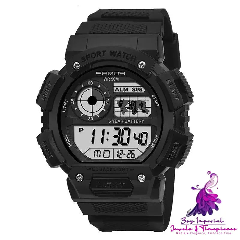 Multi-Function Digital Unisex Watch