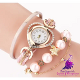 Pearl Bracelet Love Diamond Watch