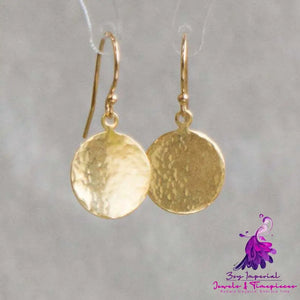 Concave and Convex Disc Earrings