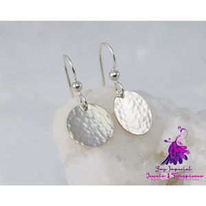 Concave and Convex Disc Earrings