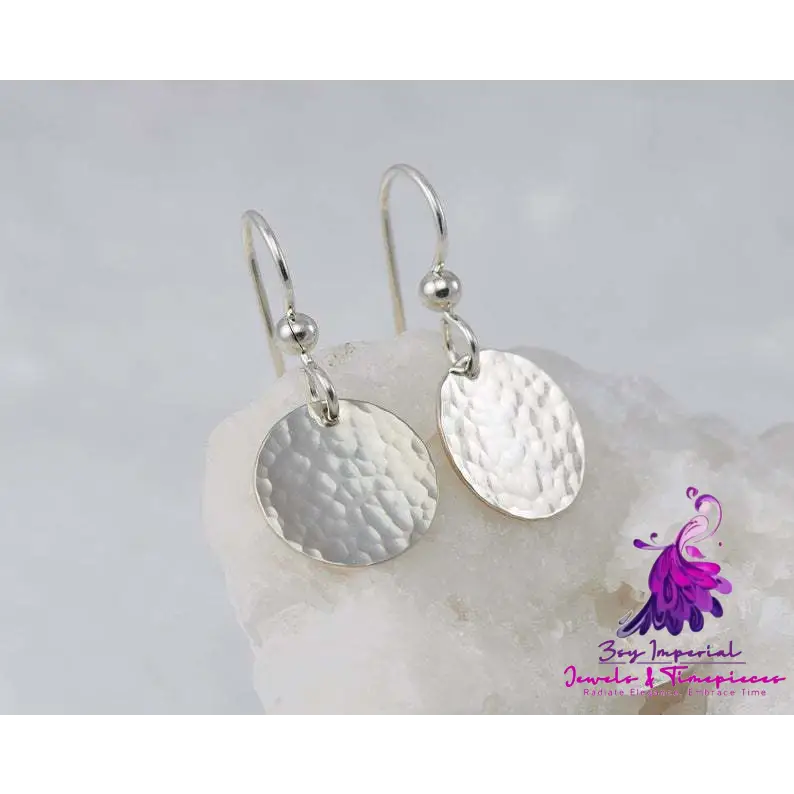 Concave and Convex Disc Earrings