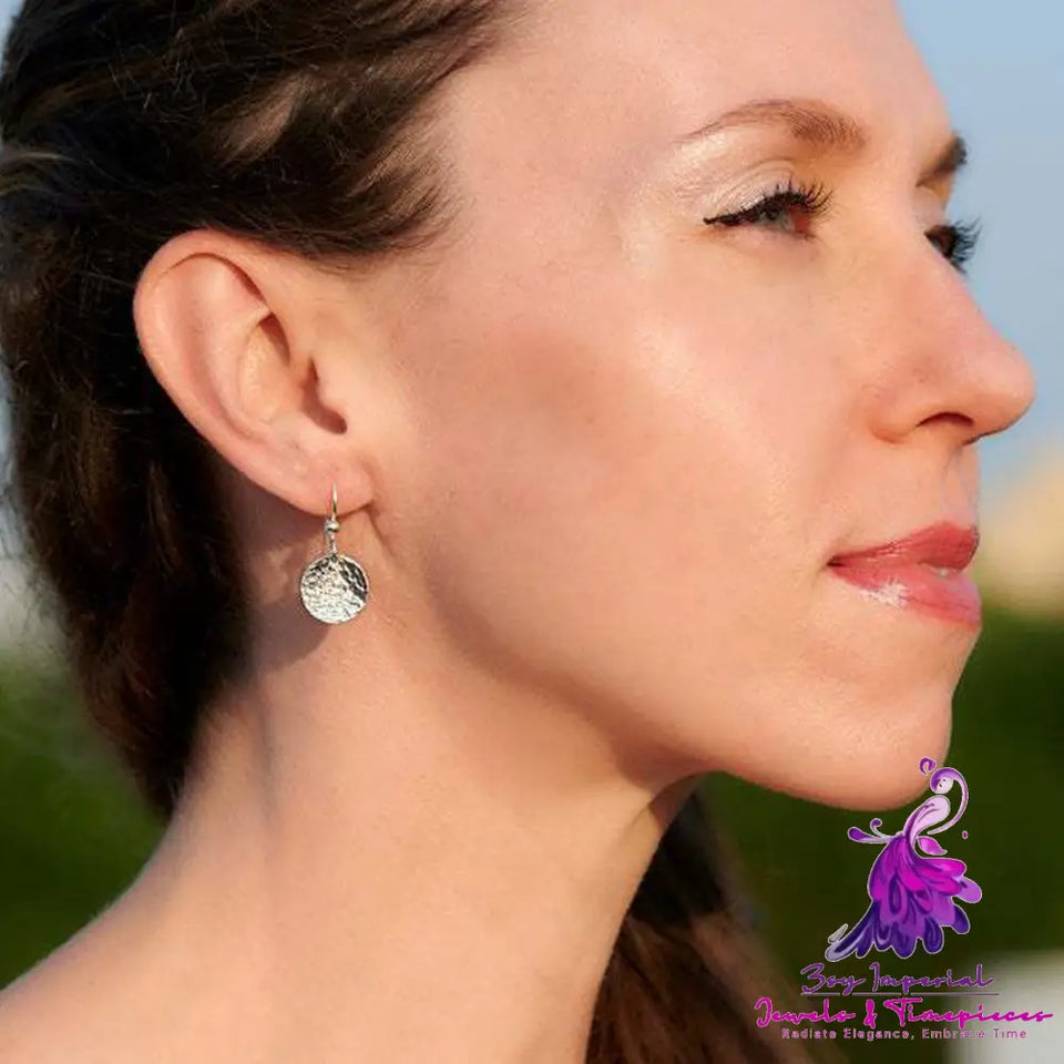 Concave and Convex Disc Earrings