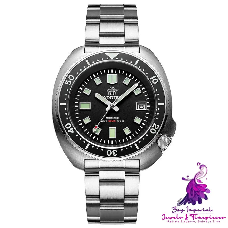 Luminous Sapphire Steel Diving Mechanical Watch