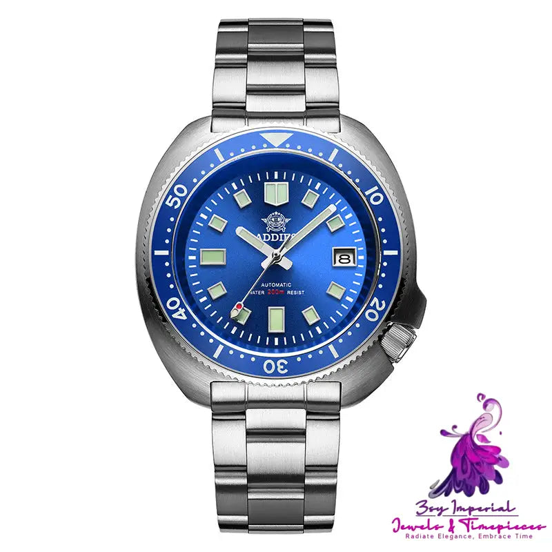 Luminous Sapphire Steel Diving Mechanical Watch