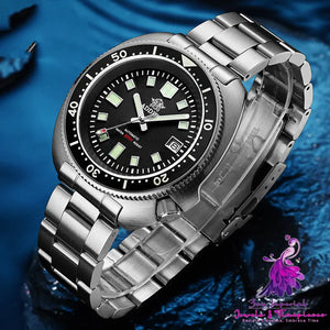 Luminous Sapphire Steel Diving Mechanical Watch