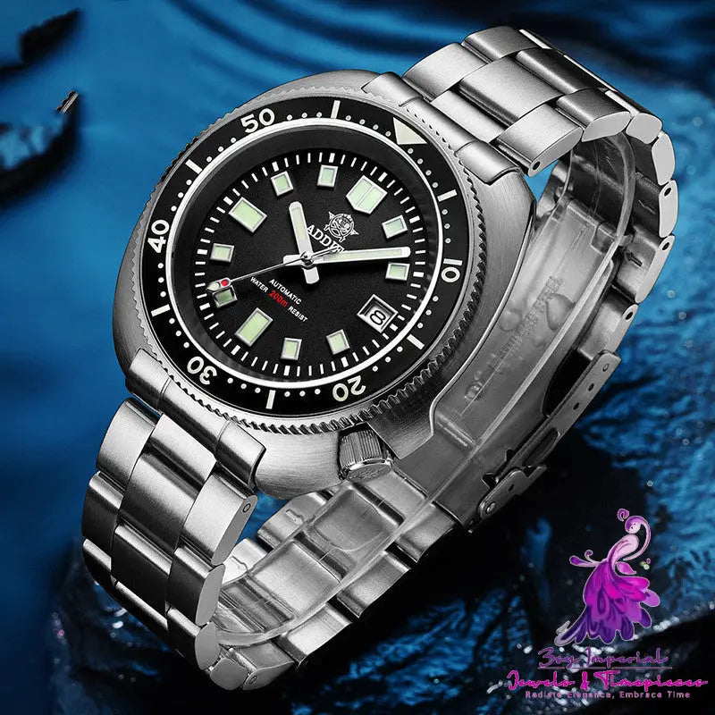 Luminous Sapphire Steel Diving Mechanical Watch