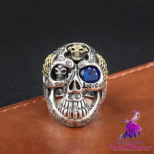 Sterling Silver Dominant Skull Ring