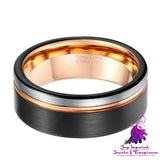 Men’s Jewelry Three-color Domineering Tungsten Ring